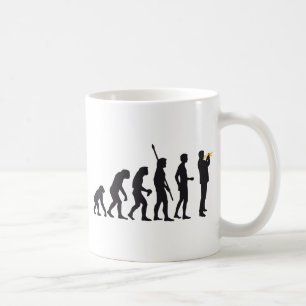 Caneca De Café evolution trumpet player