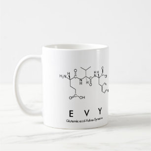 Caneca De Café Evy peptide name mug