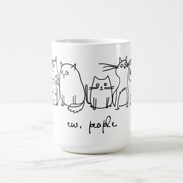 Caneca De Café Ew, Pessoas Engraçadas, Amantes De Gato (Centro)