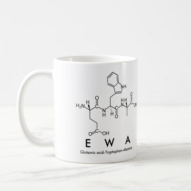 Caneca De Café Ewa peptide name mug (Esquerda)