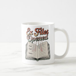 Caneca De Café Ex Arquivos Aberto | Humor de Recibos Emocionais