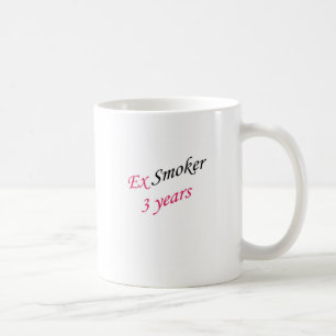 Caneca De Café ex-fumador de 3 anos