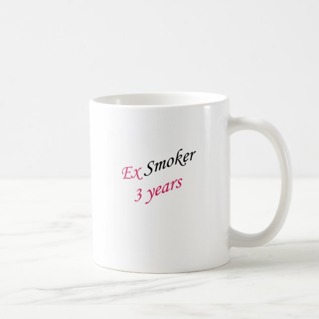 Caneca De Café ex-fumador de 3 anos (Direita)