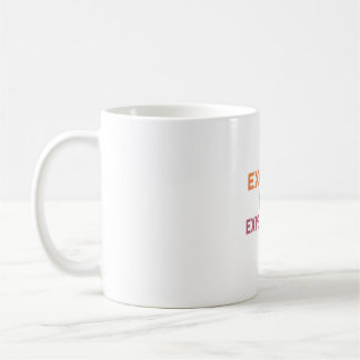 Caneca De Café "Exceder a cotação motivacional da expectativa"