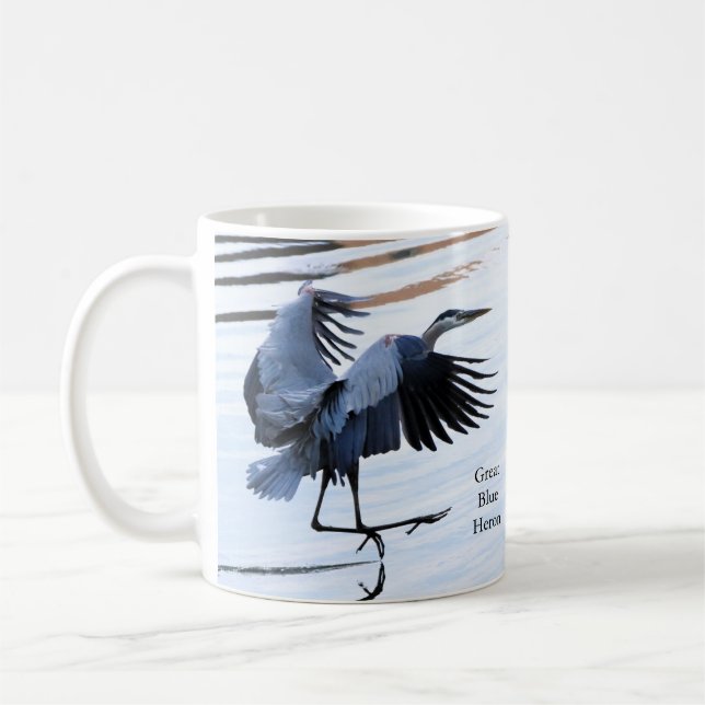 Caneca De Café Excelente Blue Heron Coffee Mug (Esquerda)