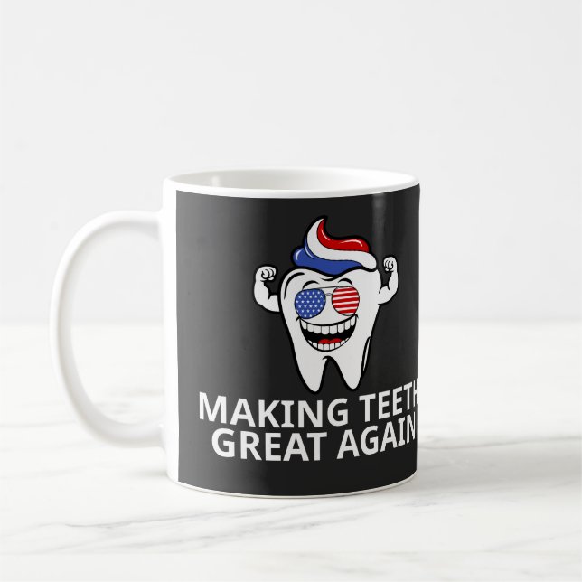 Caneca De Café Excelente dos dentes do fazer novamente (Esquerda)