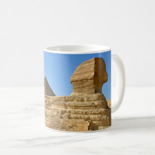 Caneca De Café Excelente Esfinge de Giza com a pirâmide Khafre -