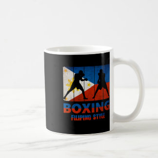 Caneca De Café Excelente Filipino Estilo de Vintage Boxing