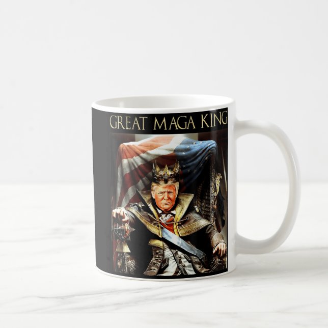 Caneca De Café Excelente Mega King EUA Bandeira Orud Ultra Maga T (Direita)