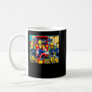 Caneca De Café Excelente Modelo De Cartoon Nome De Homem De Fogo 