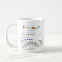 Caneca De Café Excelente Pesquisa do Melhor Professor com Mensage