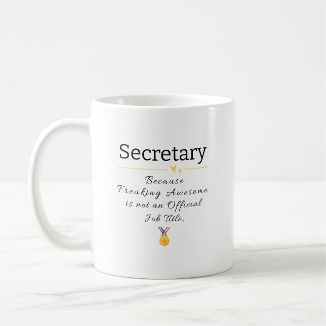 Caneca De Café Excelente Secretário Cote Mug (Esquerda)