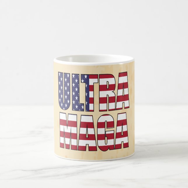 Caneca De Café Excelente 💡 suporte do Ultra MAGA Trump nos EUA (Centro)