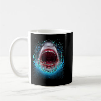 Caneca De Café Excelente White Shark Open Mouth Teeth Beach Ocean
