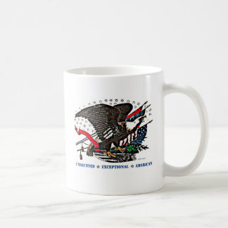 Caneca De Café Exceptionalism americano, eu acredito o