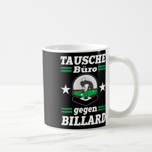 Caneca De Café Exchange Office Contra Billiards Funny Snooker Po (Direita)