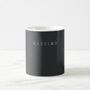 Caneca De Café Exclusivo Nome Próprio Clássico Preto Branco