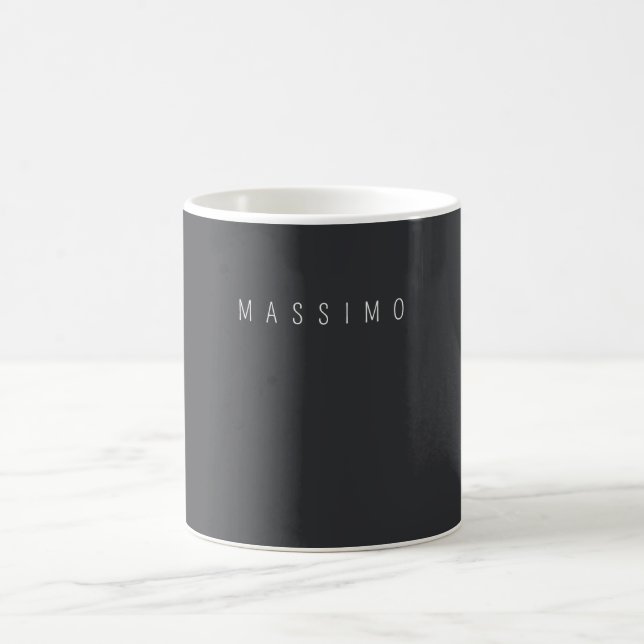 Caneca De Café Exclusivo Nome Próprio Clássico Preto Branco (Centro)