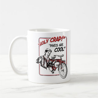 Caneca De Café Excremento santamente! As bicicletas são legal!