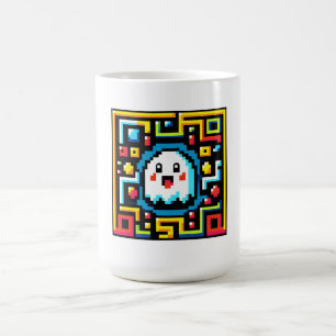 Caneca De Café Executador de Maze Retroativo: Pixel Ghost