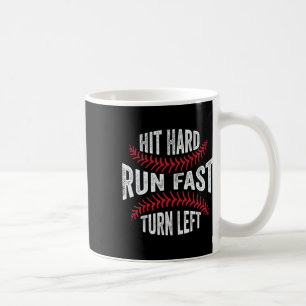 Caneca De Café Executar Duro Rápida Vire à Esquerda Engraçado Sel