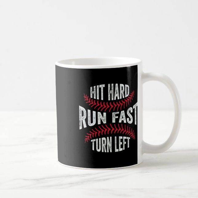 Caneca De Café Executar Duro Rápida Vire à Esquerda Engraçado Sel (Direita)