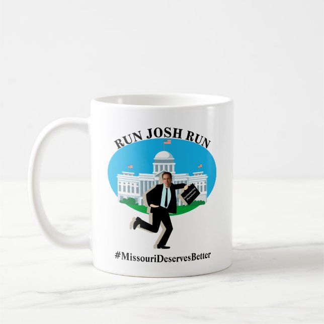 Caneca De Café EXECUTAR JOSH RUN #MissouriMeresMelhor (Esquerda)