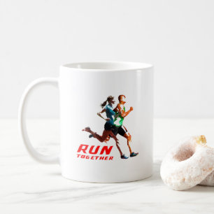 Caneca De Café Executar juntos Clássica #11