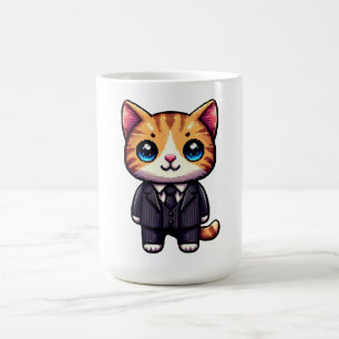 Caneca De Café Executivo de Gatos Encantador