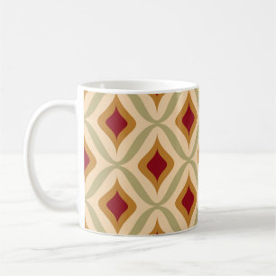 Caneca De Café Exemplo de vintage retrô sem costura