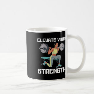 Caneca De Café Exercício de Agachamento Búlgaro Fitness Musculaçã