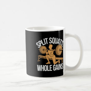 Caneca De Café Exercício de agachamento búlgaro musculação Fitnes