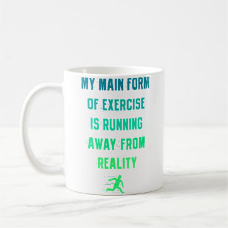Caneca De Café Exercício Fugindo da Realidade