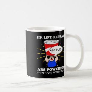 Caneca De Café Exercício Funny Abs Rápido De Comida Gym Workout B