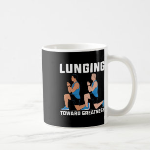 Caneca De Café Exercício Lunge Malhação de Construção de Artesana