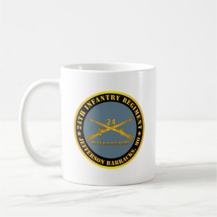 Caneca De Café Exército - 24º Regimento de Infantaria - Jefferson