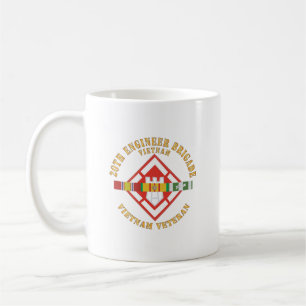 Caneca De Café Exército - Brigada de Engenheiro 20 com VIetnam SV