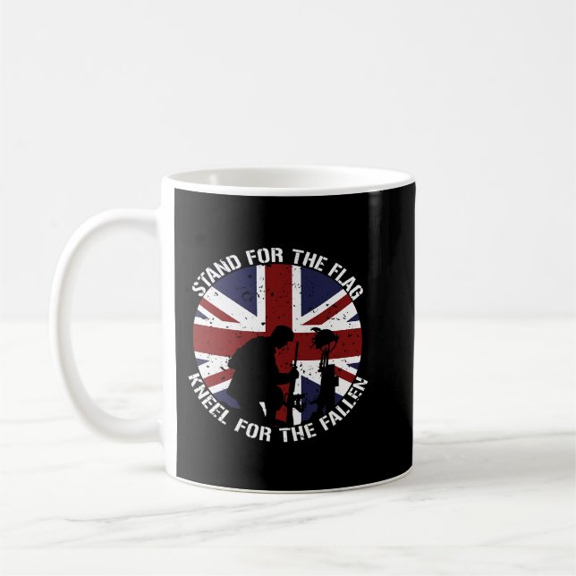 Caneca De Café Exército Britânico Legenda Veterana e Grumpy Antig (Esquerda)