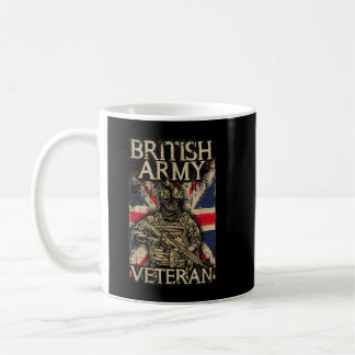 Caneca De Café Exército britânico Veteran Soldier Union Jack Flag
