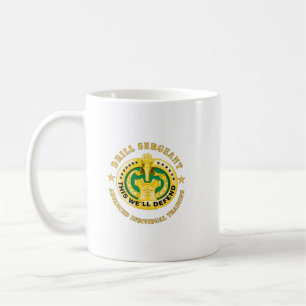 Caneca De Café Exército - Crachá de Drill Sgt - Comboio Individua