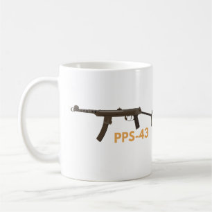 Caneca De Café Exército de Submáquina Soviético WW2 PPS-43
