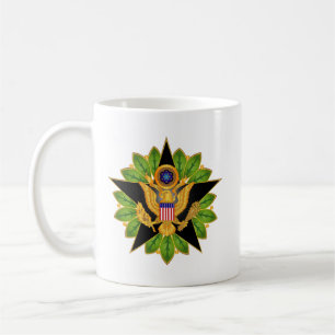 Caneca De Café Exército - Funcionarios do Exército - Crachá do