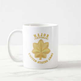 Caneca De Café Exército - Major - MAJ - Veterano - V1