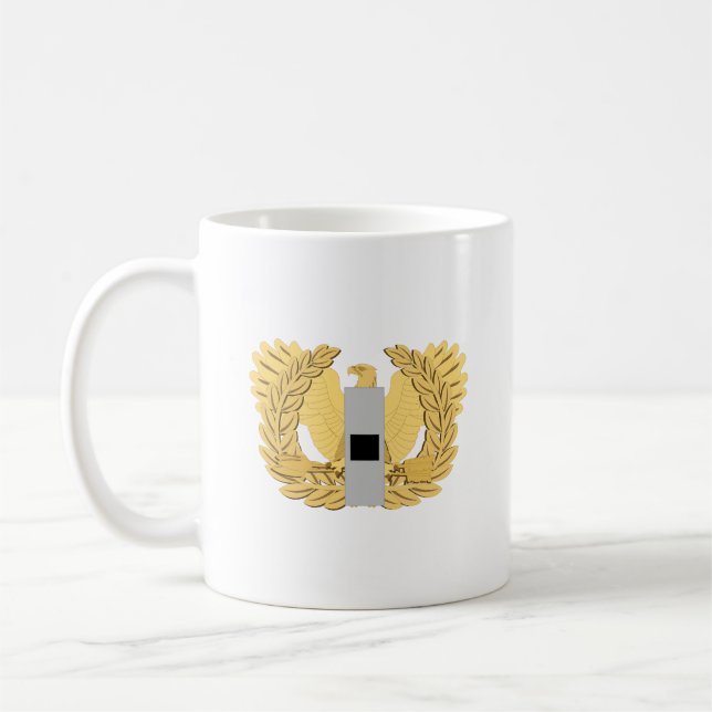 Caneca De Café Exército - Oficial Mandado - W01 - Plano - Águia e (Esquerda)