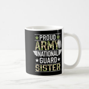 Caneca De Café Exército Orgulhoso Guarda Nacional Irmã Veteranos