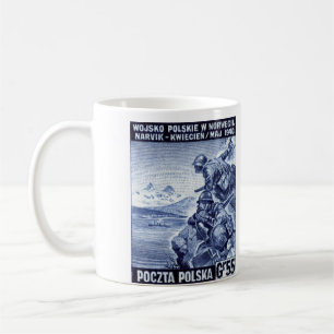 Caneca De Café Exército polonês de WWII em Narvik, Noruega
