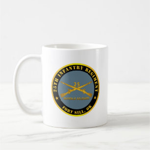 Caneca De Café Exército - Regimento de Infantaria 25 - Fort Sill,