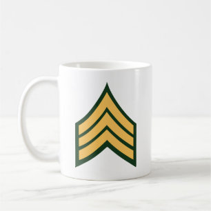 Caneca De Café Exército - Sargento E-5 (SGT)