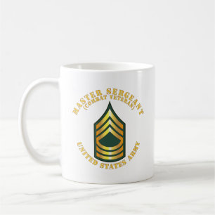 Caneca De Café Exército - Sargento-Mestre - MSG - Combate Vetera