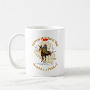 Caneca De Café Exército - Soldados Buffalo no Iraque - Cavaleiros